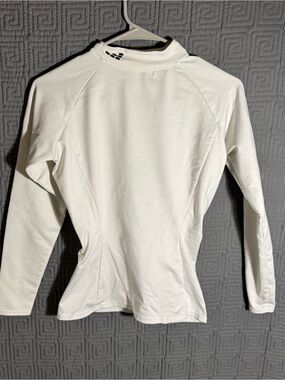 Bcg Compression Shirt Women’s Large White Nylon Blend Long Sleeve